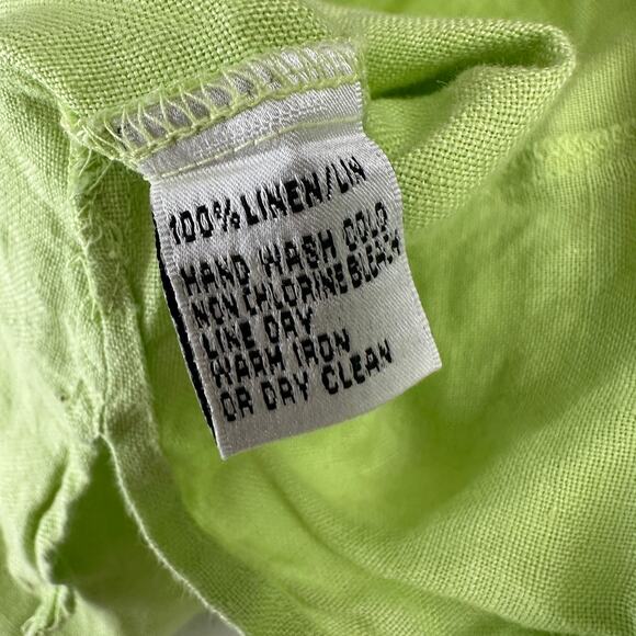 Talbots Womens Irish Linen Shirt Size 10 Minimalist Coastal Classic Summer - Picture 4 of 7